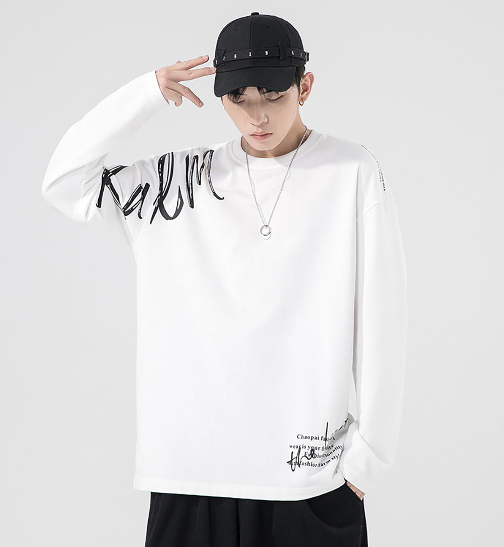 Men Typography Printed Round Neck Cotton T-shirt