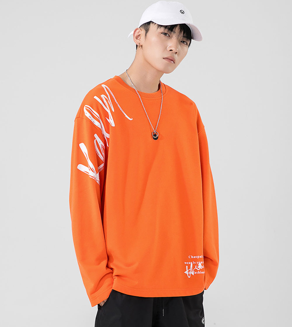 Men Typography Printed Round Neck Cotton T-shirt