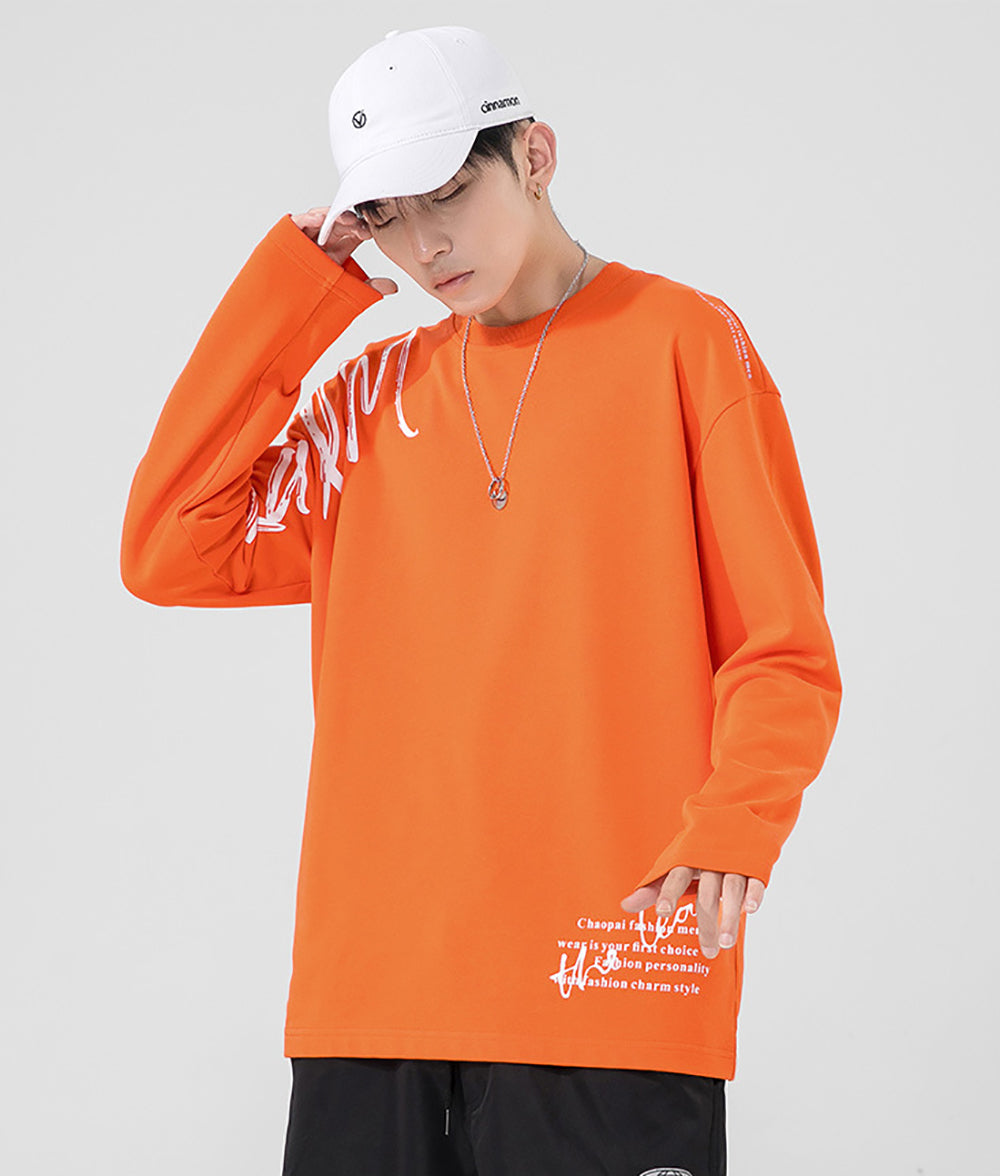Men Typography Printed Round Neck Cotton T-shirt