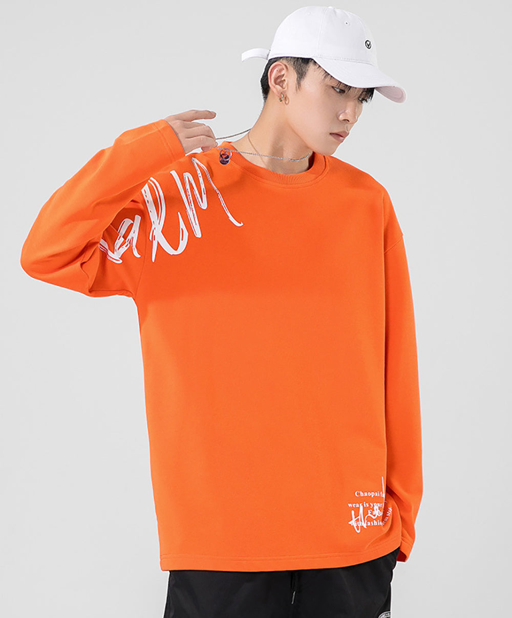 Men Typography Printed Round Neck Cotton T-shirt