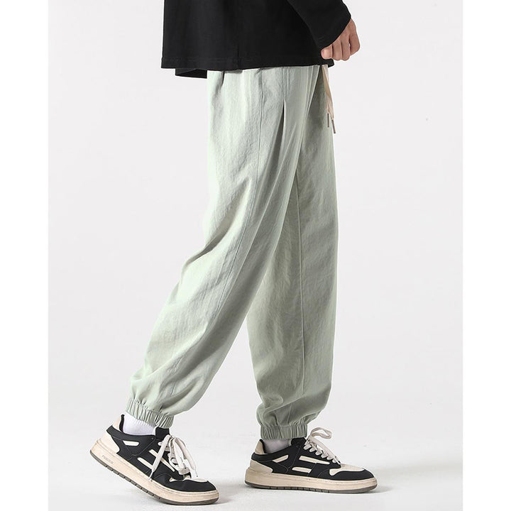 Men Solid Easy Wash Mid-Rise Loose Fit Joggers