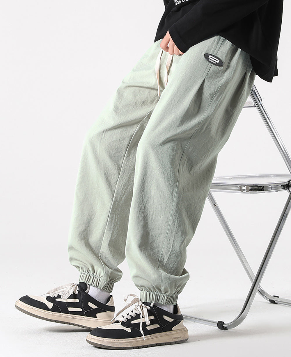 Men Solid Easy Wash Mid-Rise Loose Fit Joggers