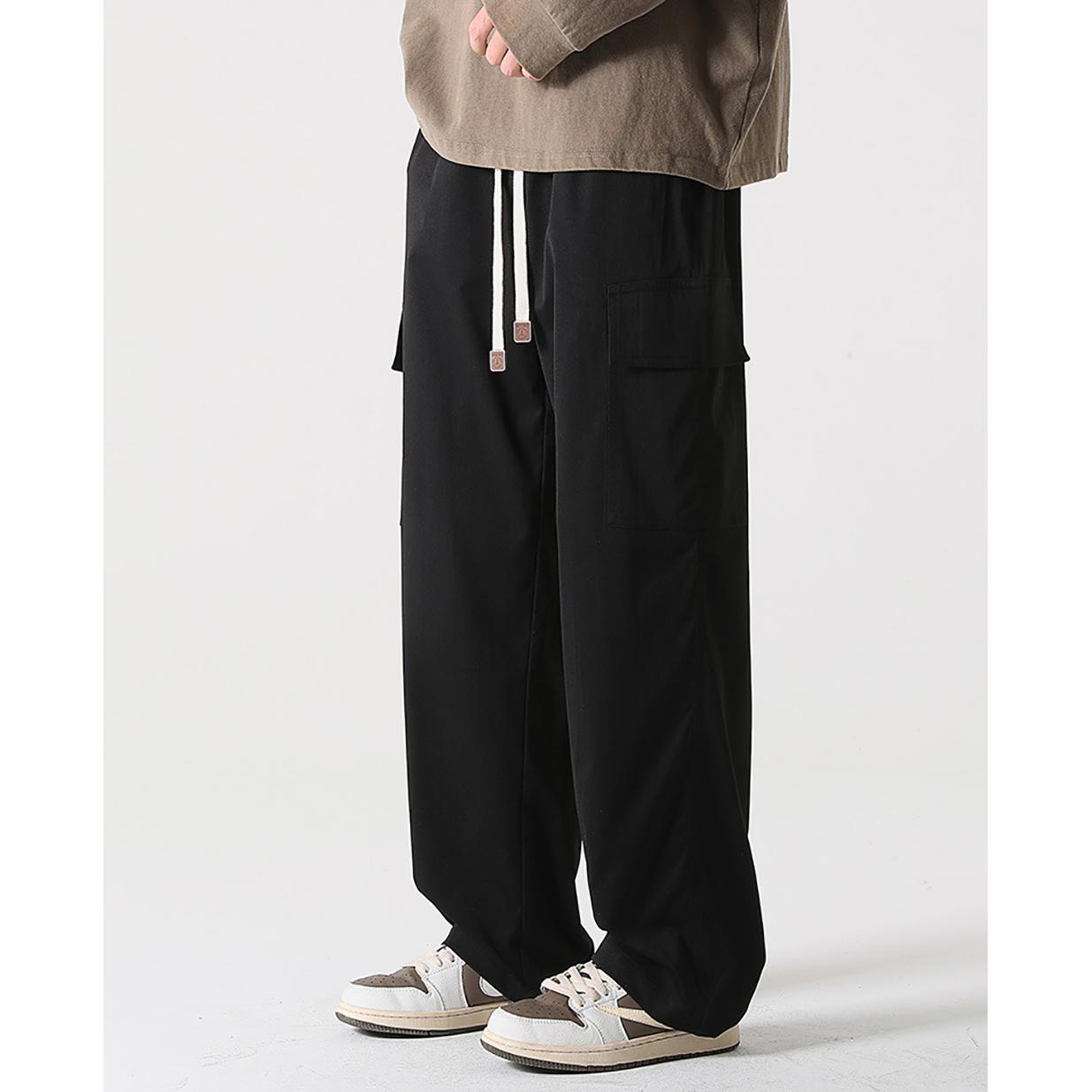 Men Loose Fit Mid-Rise Cargos Trousers