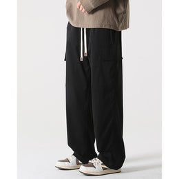 Men Loose Fit Mid-Rise Cargos Trousers
