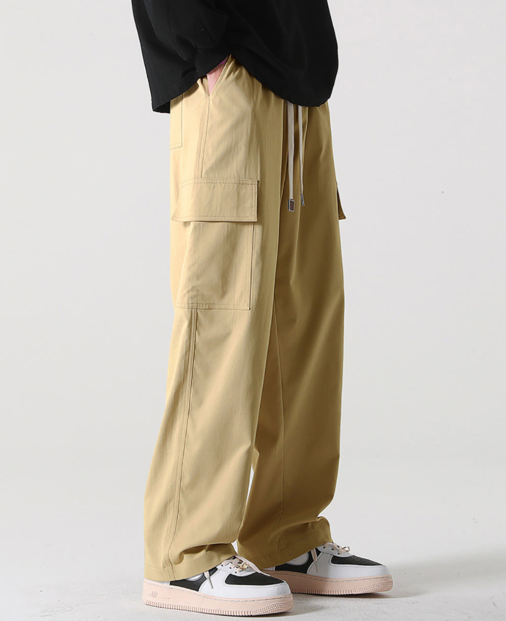 Men Mid-Rise Loose Fit Cargos Trousers