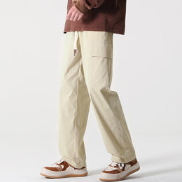 Men Loose Fit Easy Wash Mid-Rise Cargos