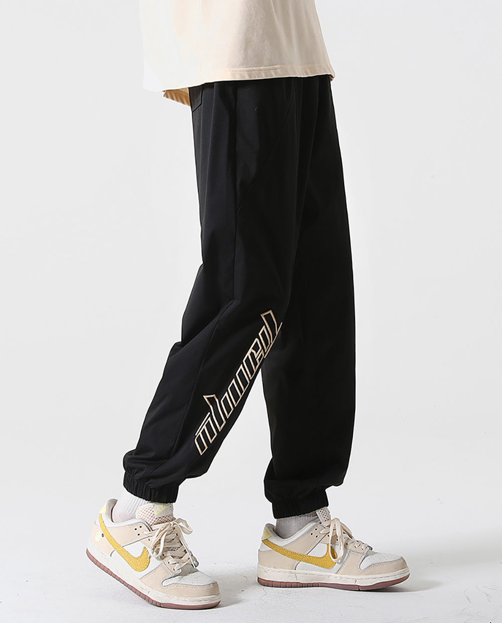 Men Printed Easy Wash Pleated Trousers