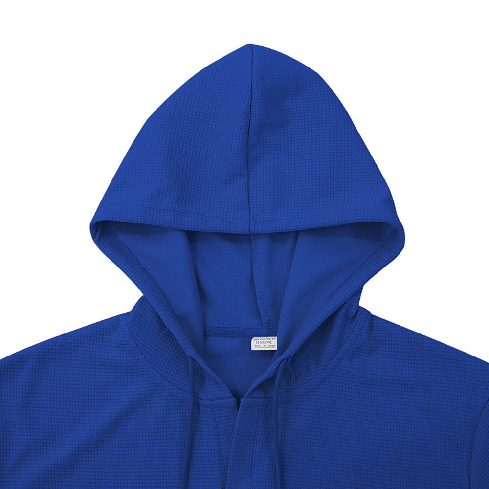 Men Solid Hooded T-shirt