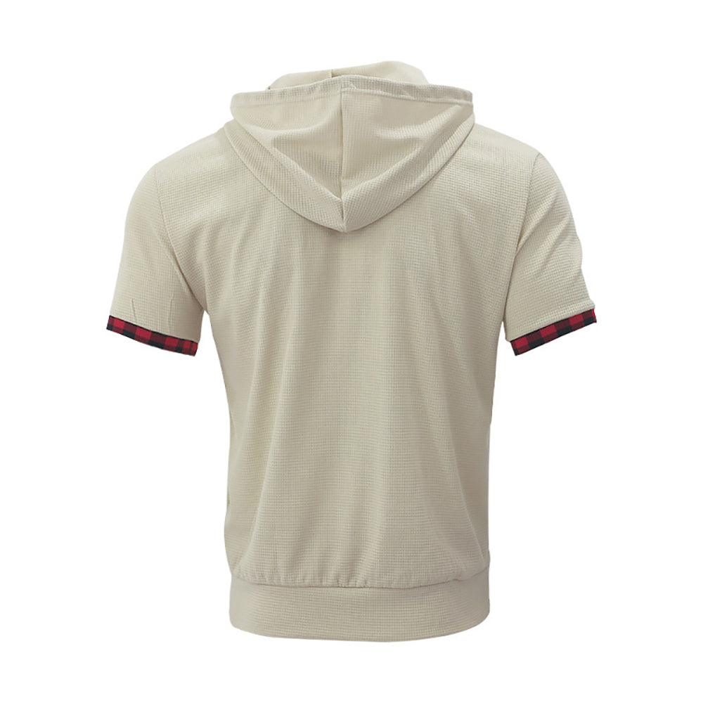 Hooded Short Sleeves T-Shirt With Shorts