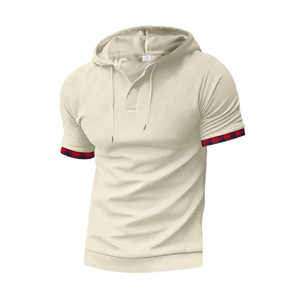 Hooded Short Sleeves T-Shirt With Shorts