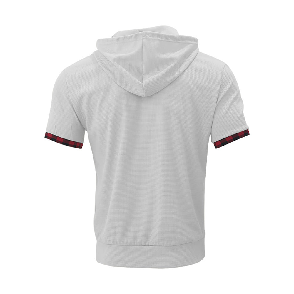 Hooded Short Sleeves T-Shirt With Shorts