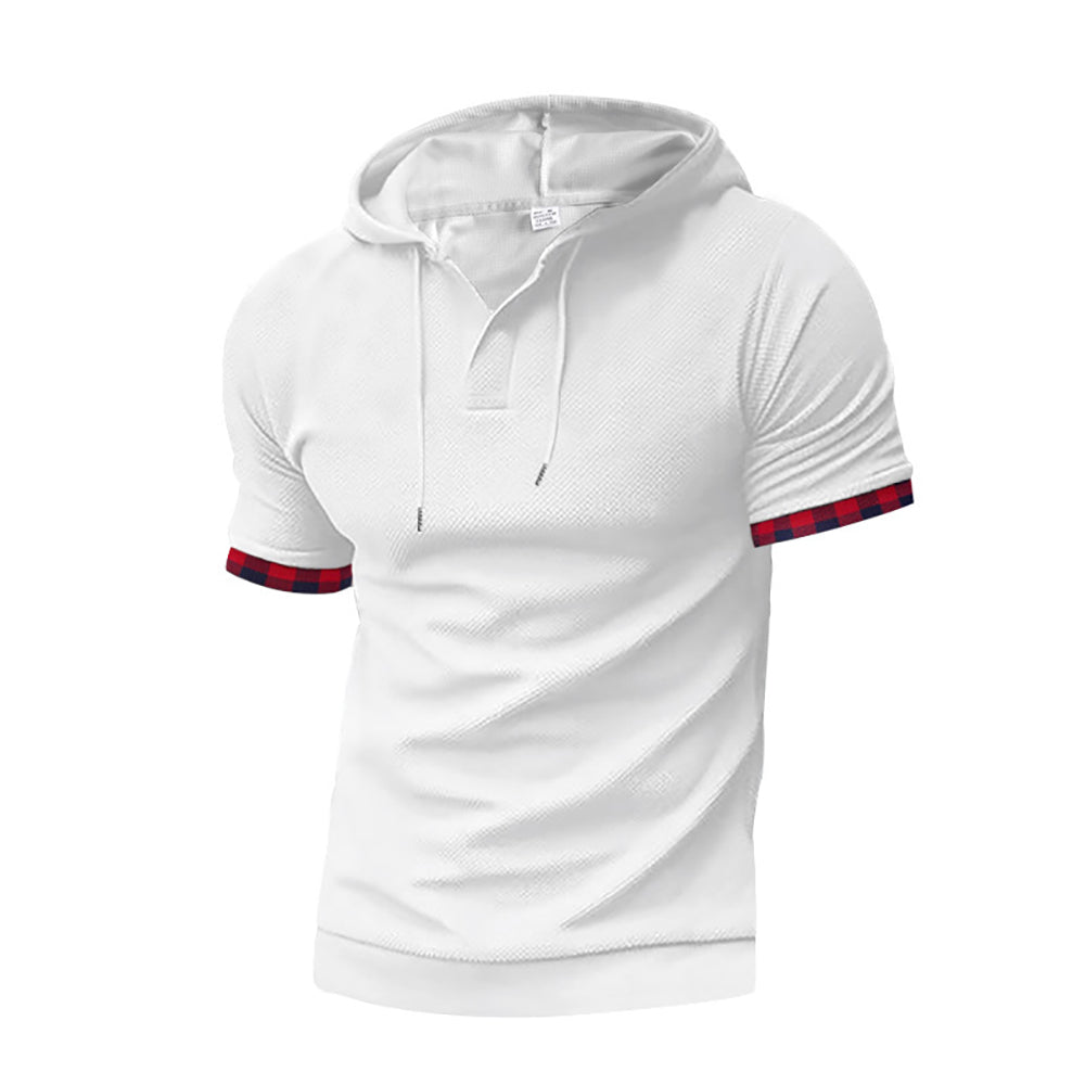 Hooded Short Sleeves T-Shirt With Shorts