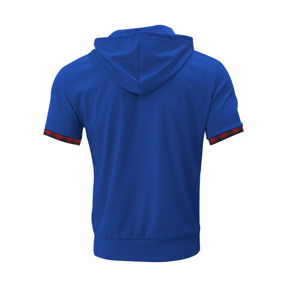 Hooded Short Sleeves T-Shirt With Shorts