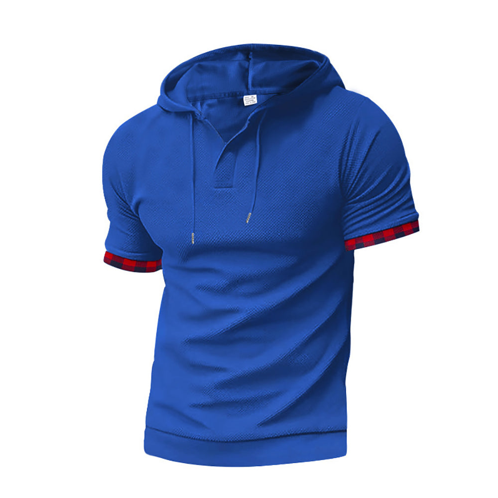 Hooded Short Sleeves T-Shirt With Shorts