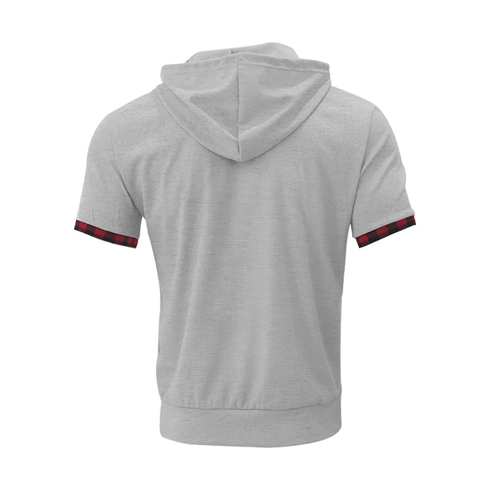Hooded Short Sleeves T-Shirt With Shorts