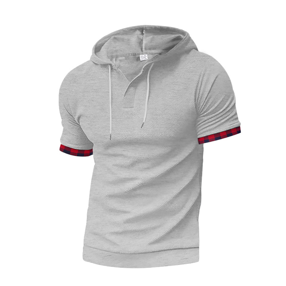Hooded Short Sleeves T-Shirt With Shorts