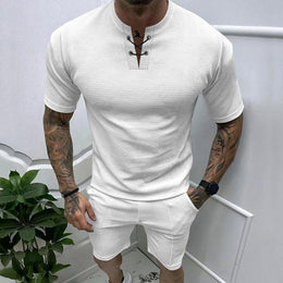 Round Neck Short Sleeves T-Shirt With Shorts