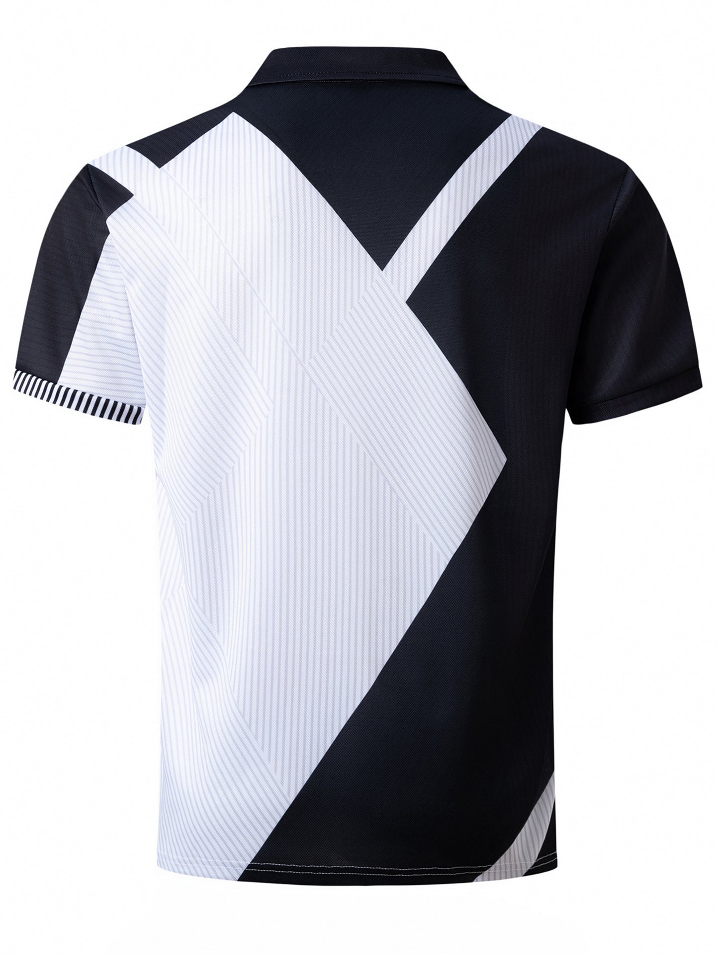 Men Colourblocked Polo Collar T-shirt