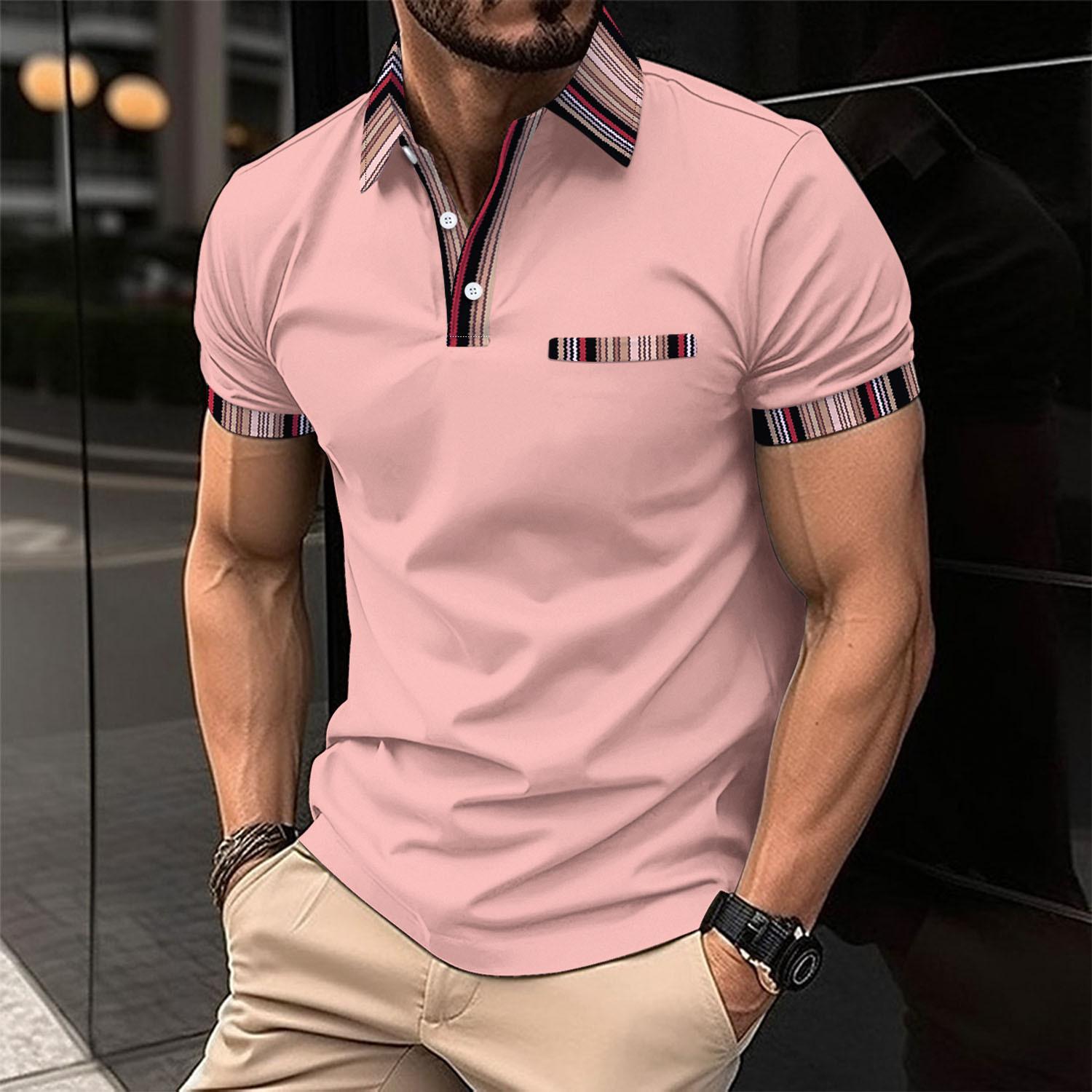 Men Solid Polo Collar Slim Fit T-shirt