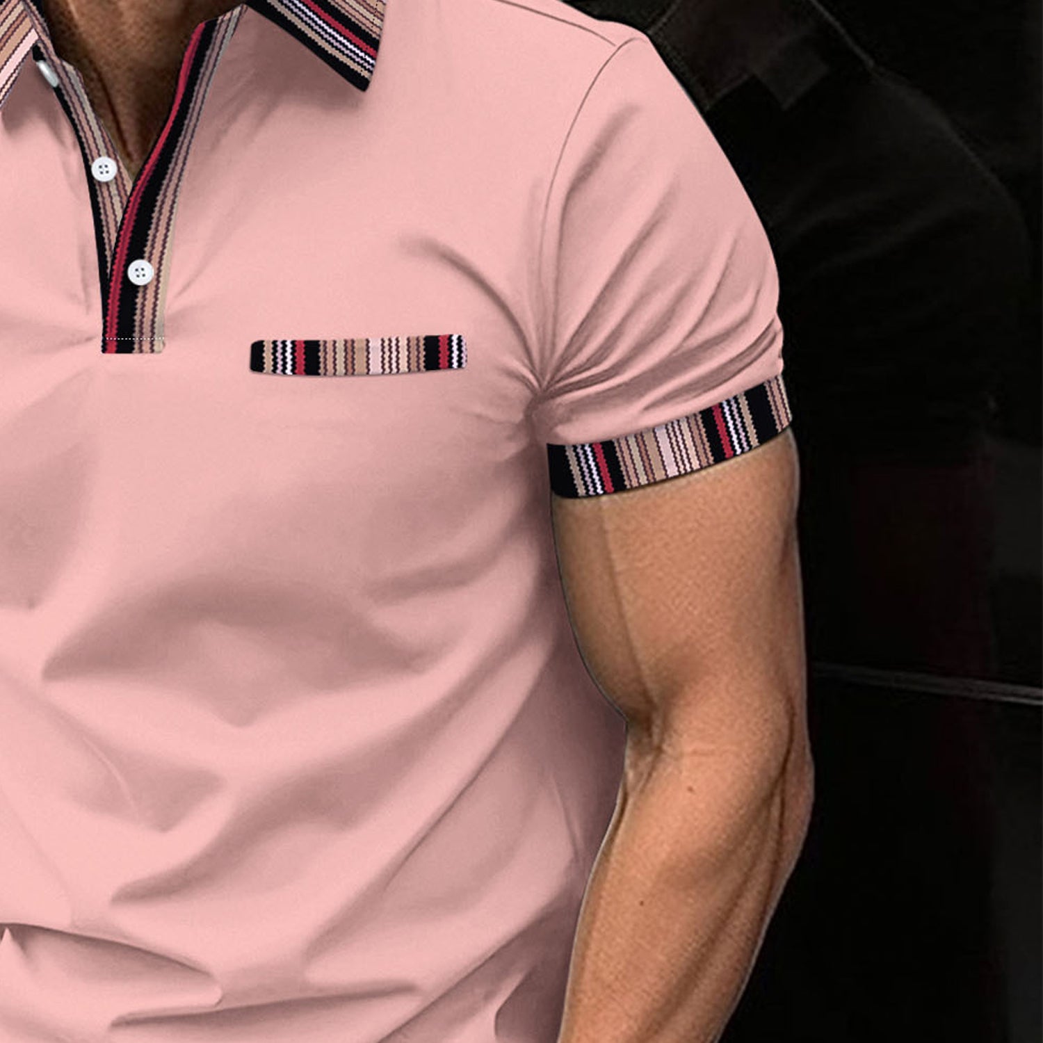 Men Solid Polo Collar Slim Fit T-shirt