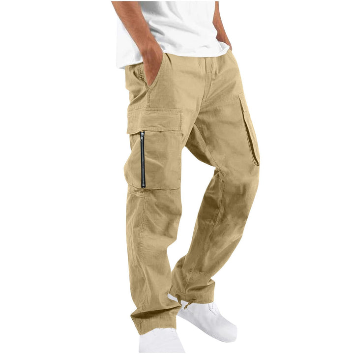 Men Pleated Regular Fit Mid-Rise Cargos Trousers