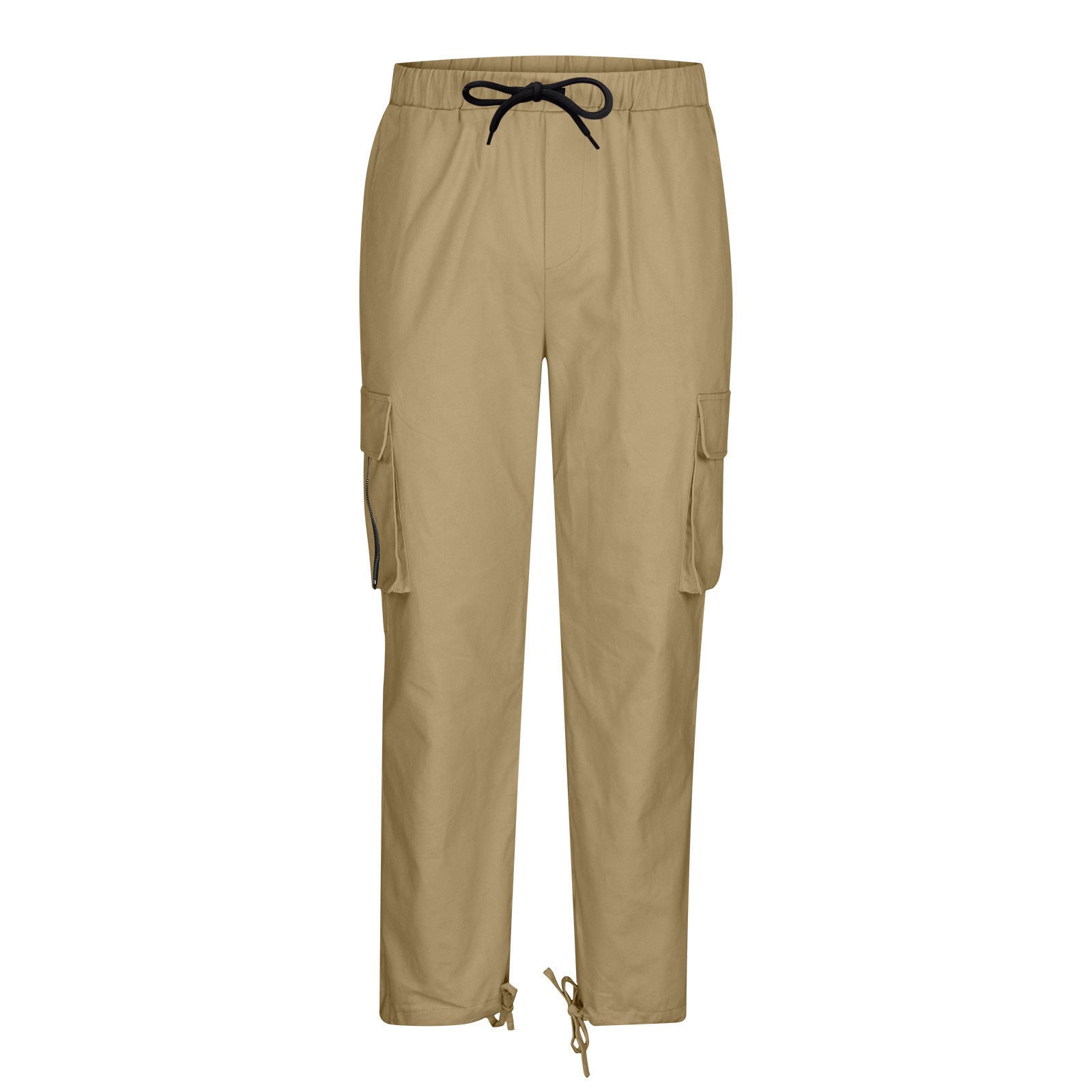 Men Pleated Regular Fit Mid-Rise Cargos Trousers