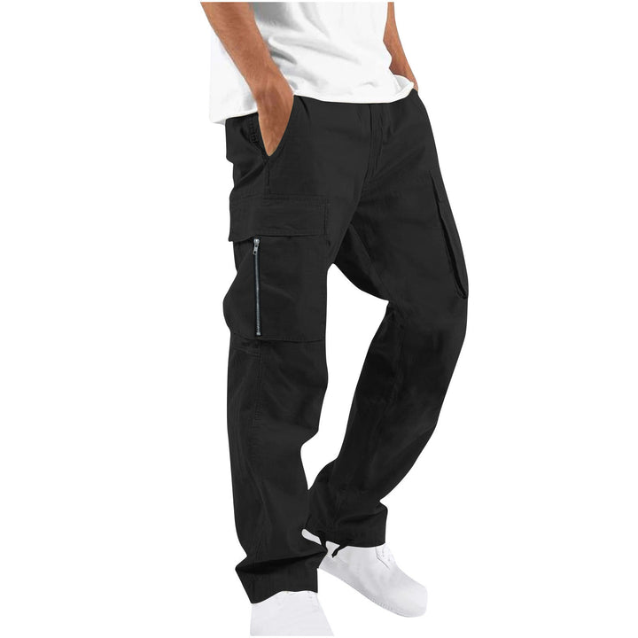 Men Easy Wash Pleated Cargos Trousers