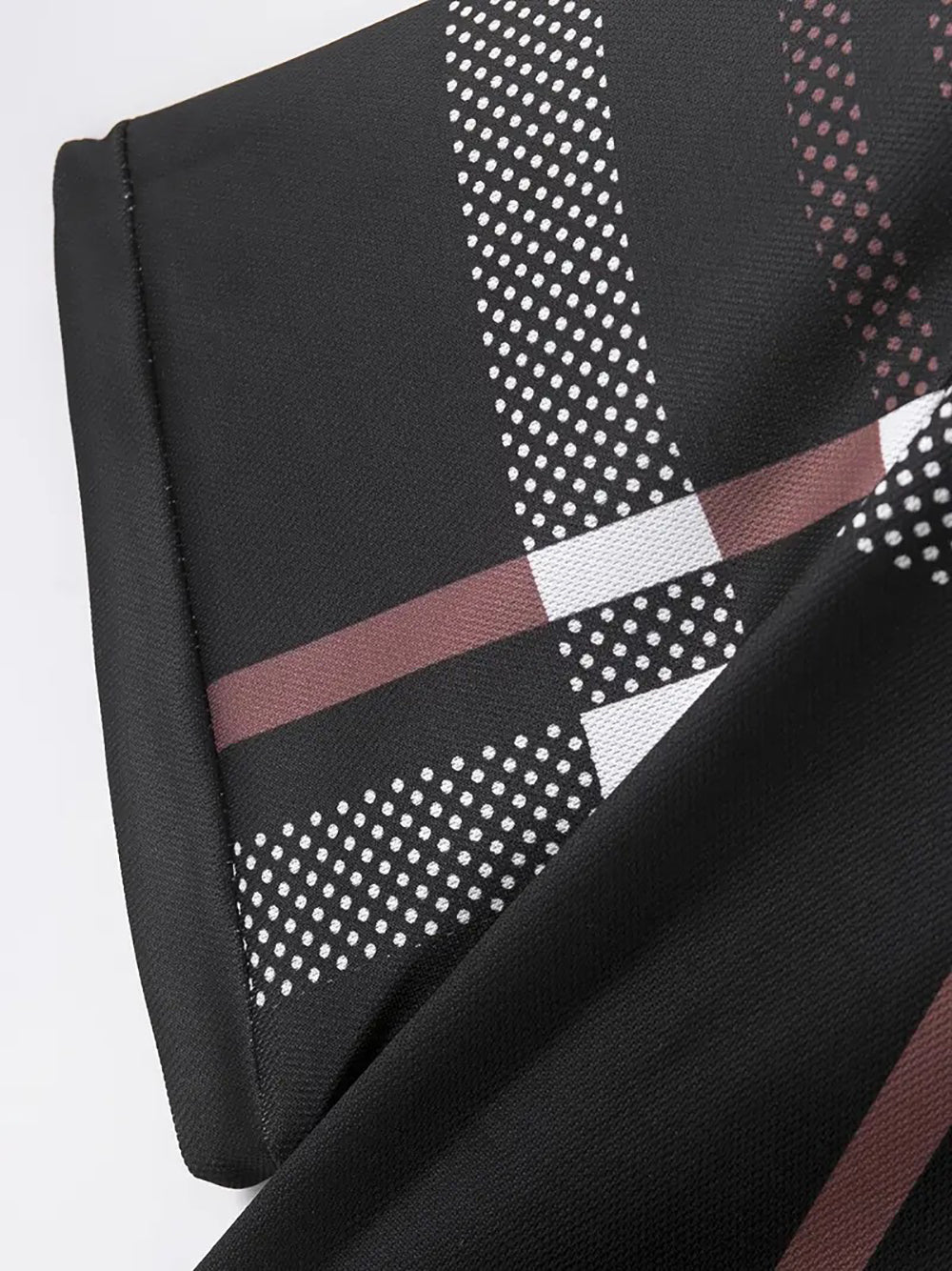 Men Checked Polo Collar Slim Fit T-shirt