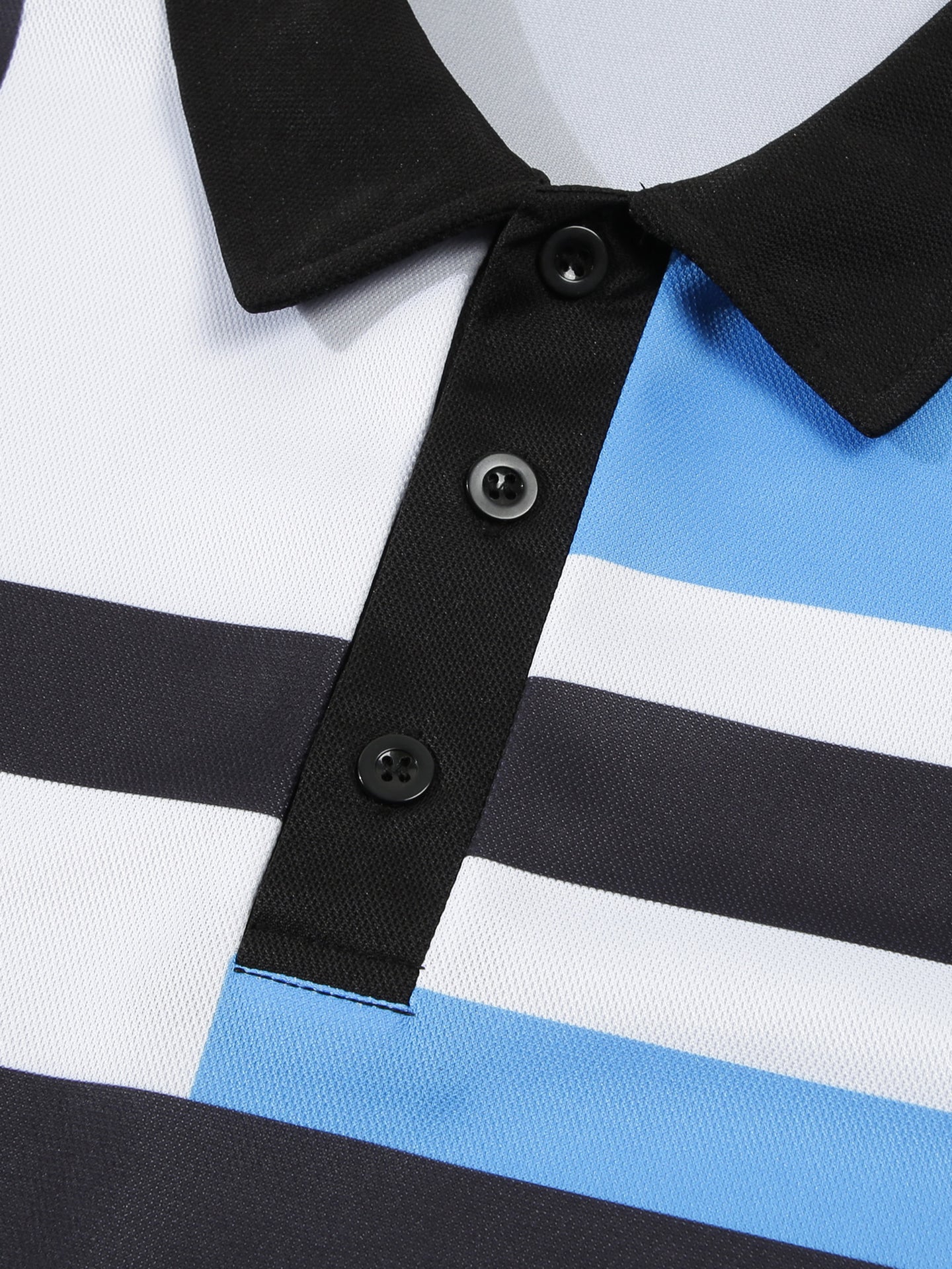 Men Colourblocked Polo Collar T-shirt