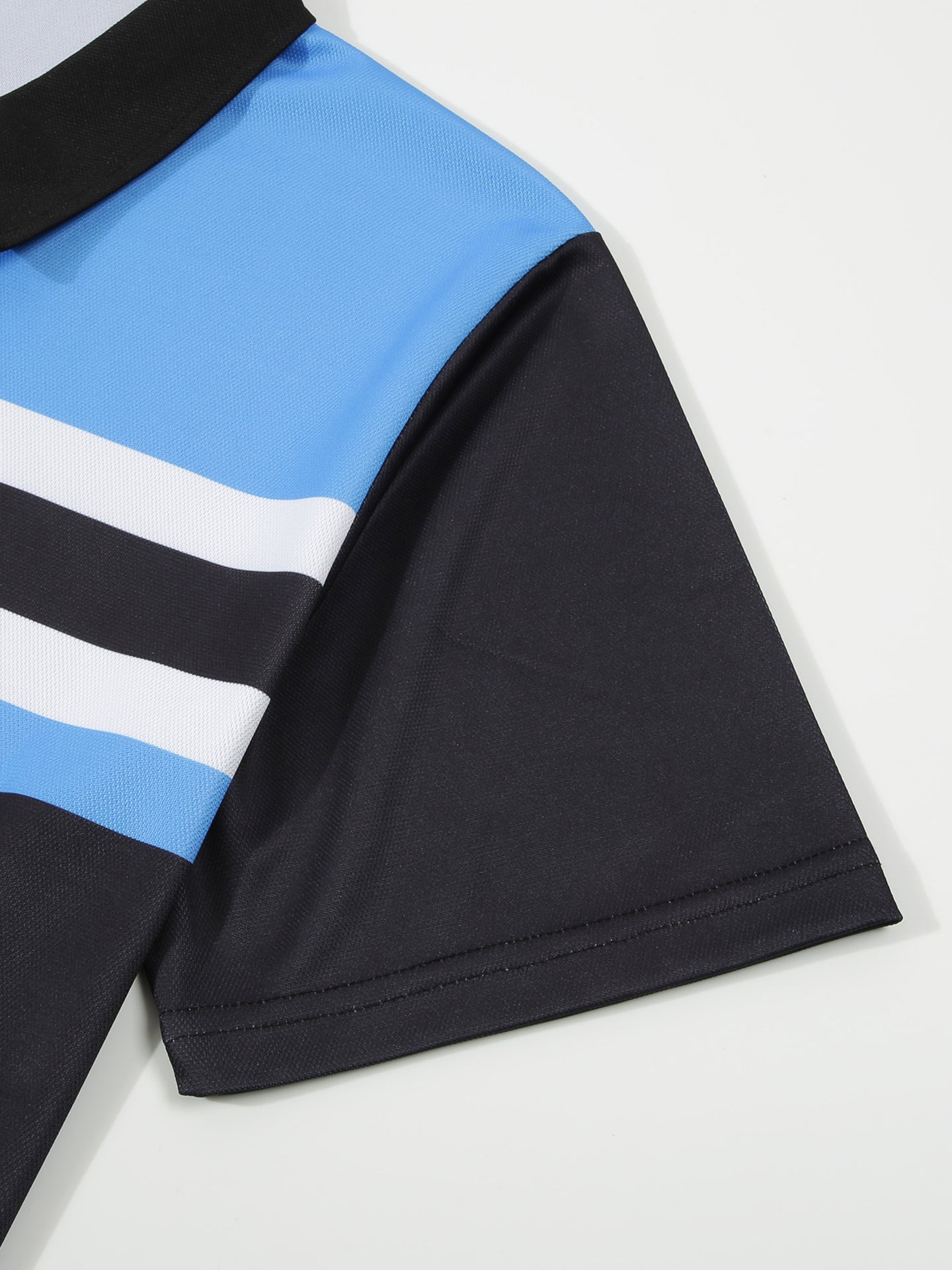 Men Colourblocked Polo Collar T-shirt