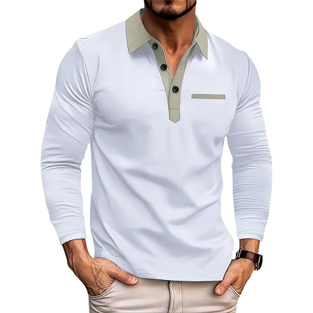 Men Solid Polo Collar T-shirt