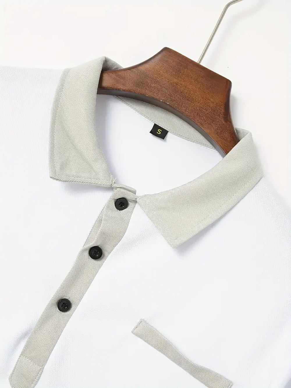 Men Solid Polo Collar T-shirt