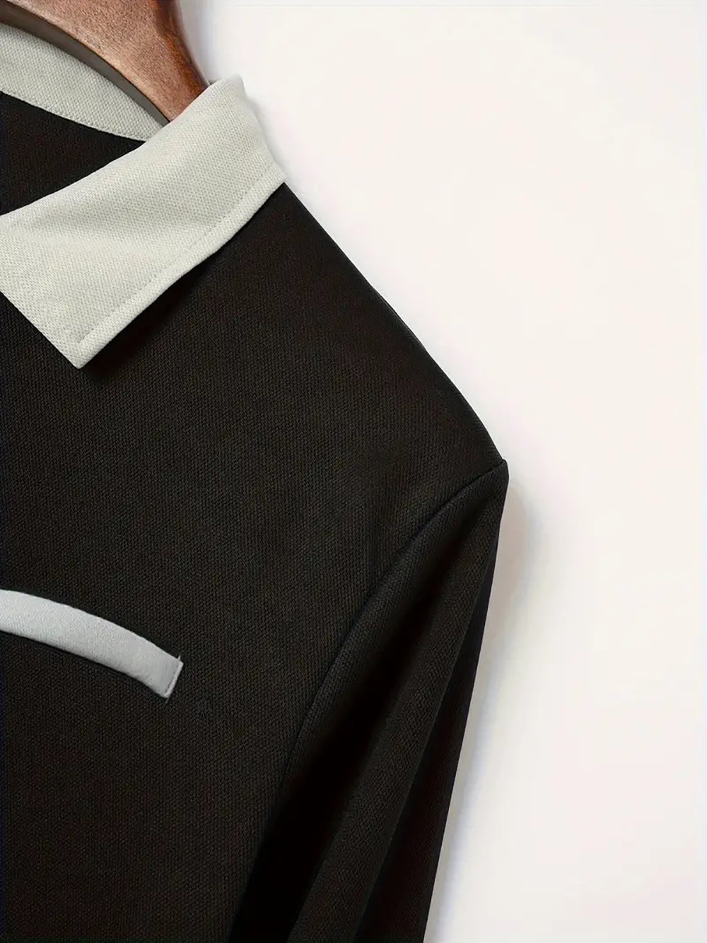 Men Solid Polo Collar T-shirt