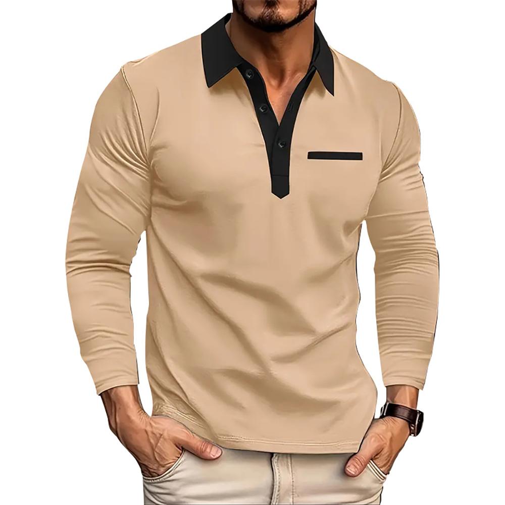 Men Solid Polo Collar T-shirt