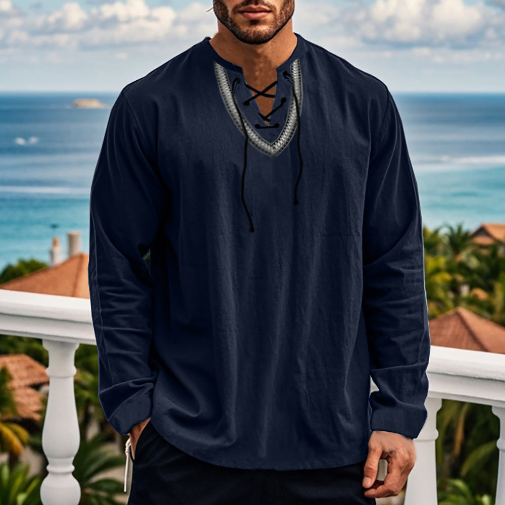 Men V-Neck T-shirt