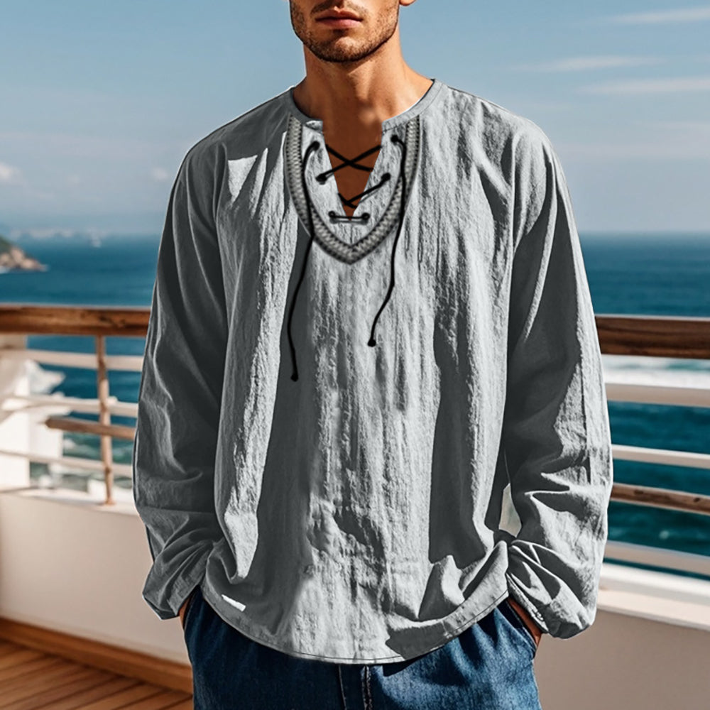 Men V-Neck T-shirt
