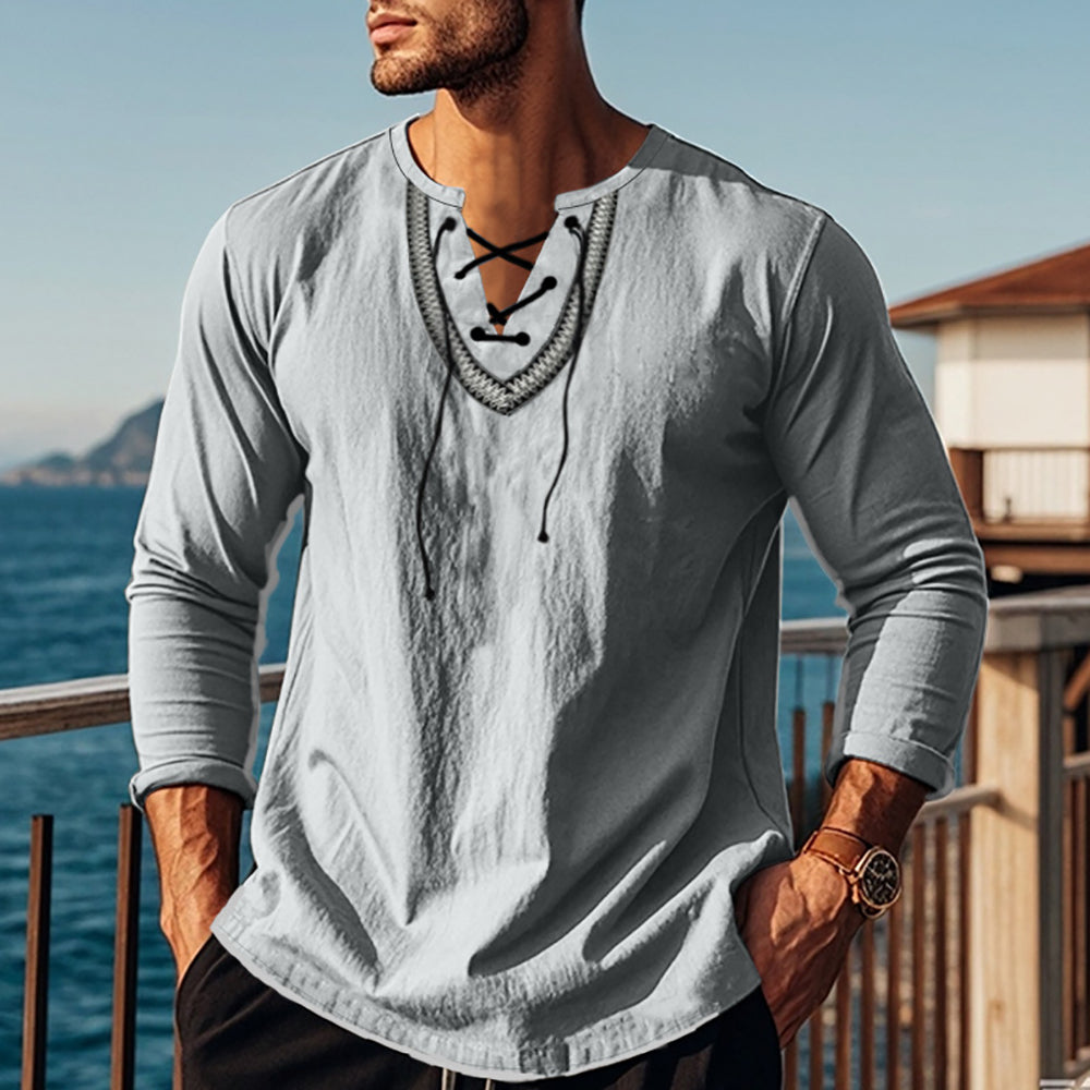 Men V-Neck T-shirt