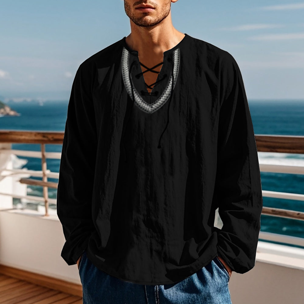 Men V-Neck T-shirt