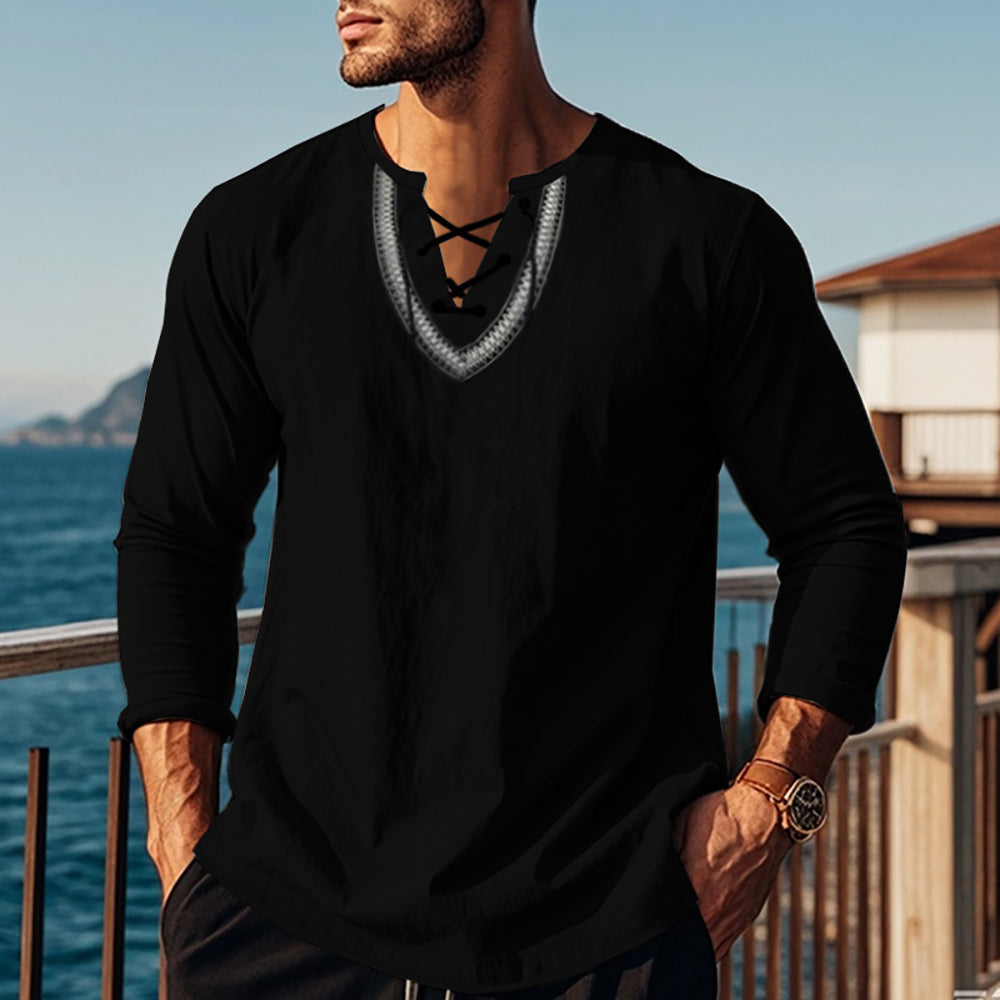 Men V-Neck T-shirt