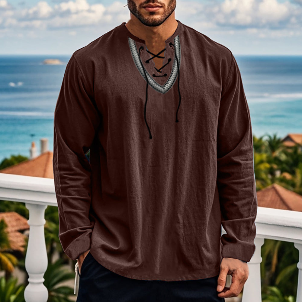 Men V-Neck T-shirt