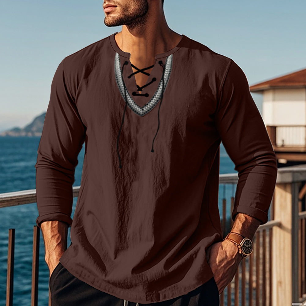 Men V-Neck T-shirt