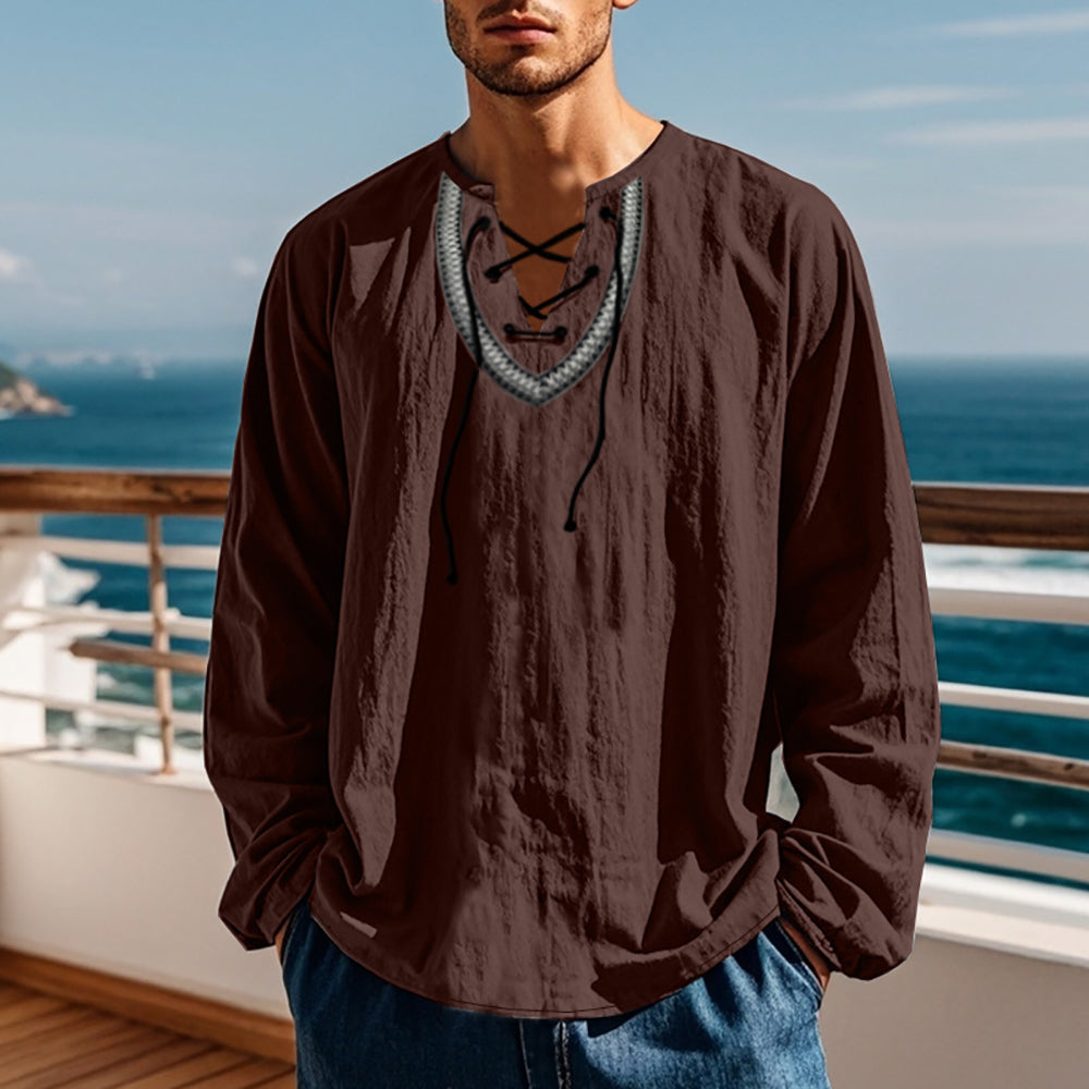 Men V-Neck T-shirt