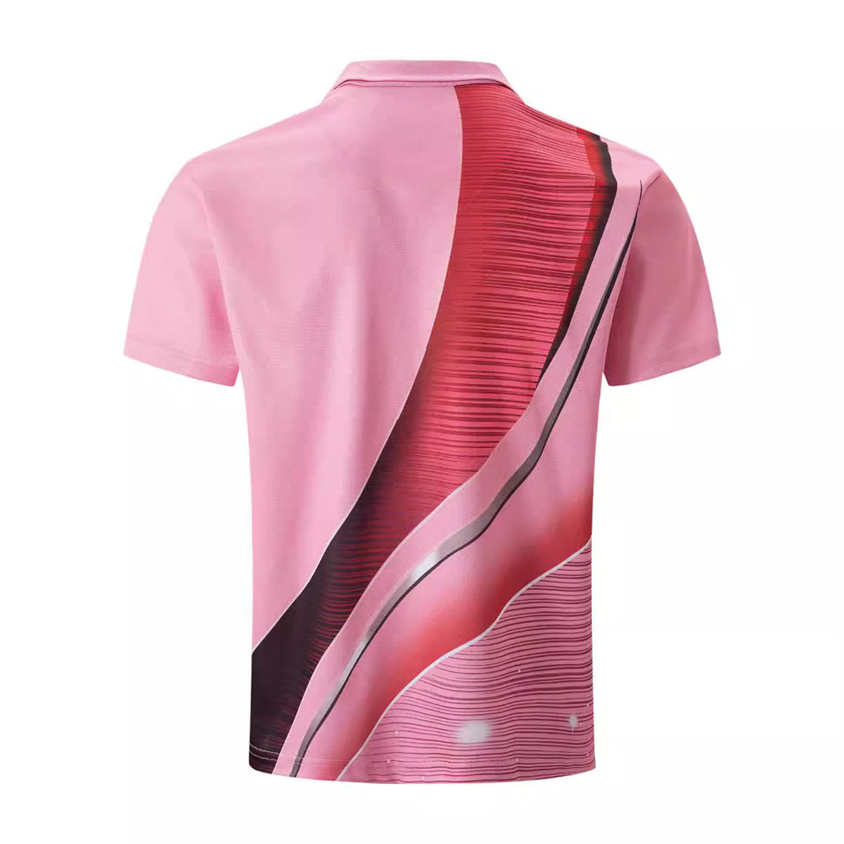 Men Abstract Polo Collar T-shirt