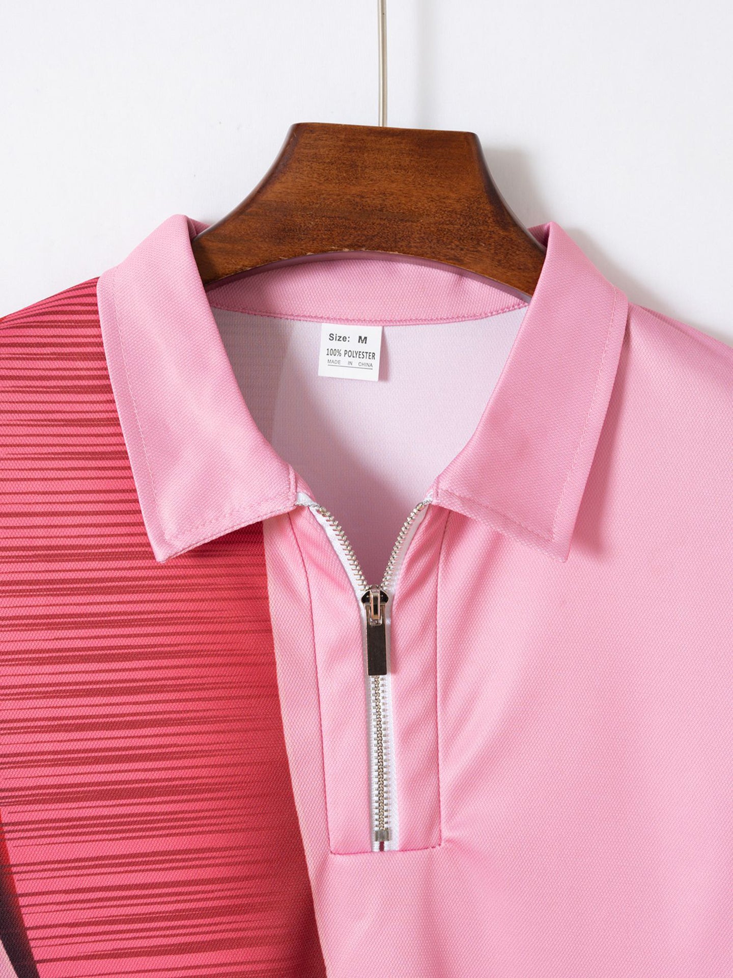 Men Abstract Polo Collar T-shirt