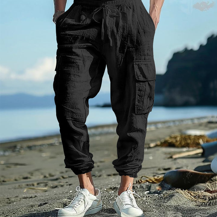 Men Loose Fit Cargo Trousers