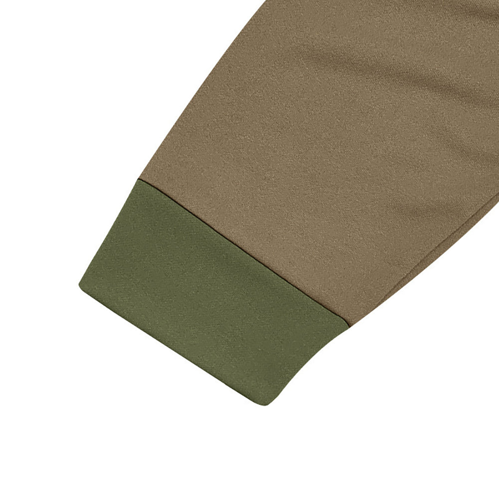 Men Colourblocked Henley Neck T-shirt