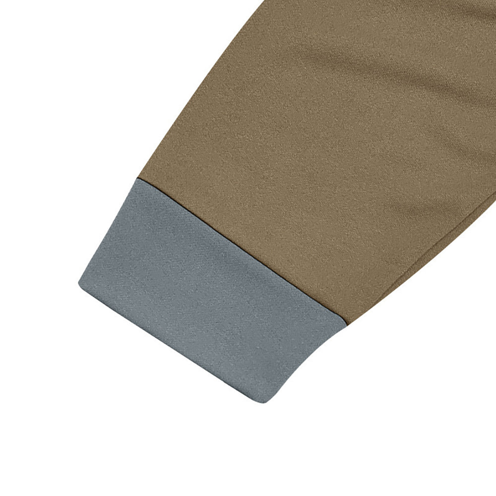 Men Colourblocked Henley Neck T-shirt