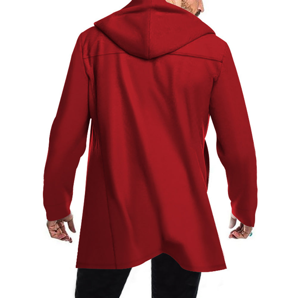 Men Stand Collar Overcoat