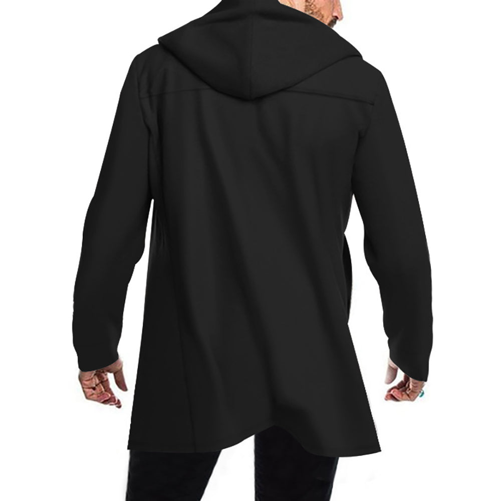 Men Stand Collar Overcoat