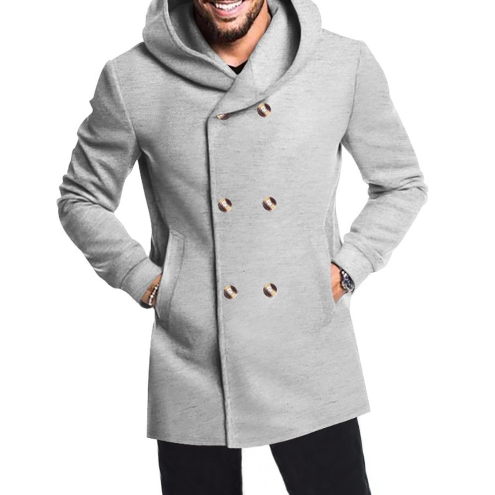 Men Double-Breasted Overcoats